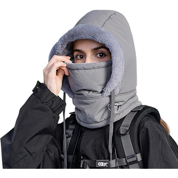 Buy SB VALUE MART Winter Hooded Scarf | Fleece-Lined Hooded Mask