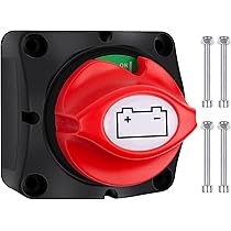 Pindex Interruttore Per Batteria 12v 24 V 48 V, Interruttore Di Separazione Della Batteria 300 A, Interruttore Principale 1-2 Both-Off Per Roulotte