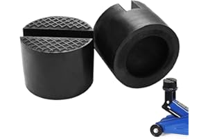 BAIYOULI Gumowe podkładki na podnośniki, antypoślizgowe, wytrzymałe, do samochodu, z rowkiem, uniwersalny podnośnik samochodowy, gumowy podnośnik, stojak na podnośnik, gumowe podkładki do pojazdów, ochraniacz