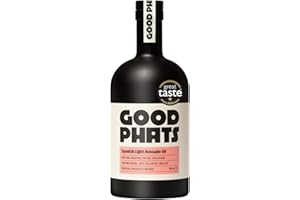 GOOD PHATS - Spanish Light Avocado Oil (500ml) Natural Cooking Oil, Frying, Drizzling & Dressings, For Keto & Paleo Diets, Vegan