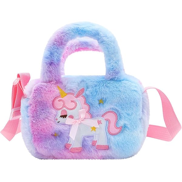 Mini Sac à Bandoulière En Peluche Douce Licorne De Dessin Animé, Sac à Main Mignon En Alpaga Pour Enfants Filles Acheter à Prix Bas - Livraison Gratuite, Avis Réels Avec Des Photos
