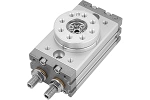 SXHLSELLER Cilindro Pneumatico Rotativo Tipo da 180 Gradi Cilindro Pneumatico Rotativo 15mm MSQB-10A 0~60 ° C