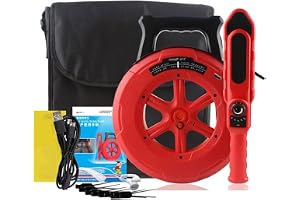 Pipe Blockage Detector, 20/30/40m Handheld Pipe Locators, Sensitivity Adjustable Accurate Positioning Alert, Pipeline Blockage Locator with 8 probe for PVC Metal Water Pipes (Size : 20m)