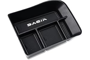 smabee Boîte de rangement pour console centrale pour Dacia Spring 2022 Accoudoir Organiseur Plateau Rangement Accessoires