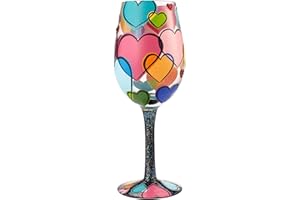 ENESCO Lolita COEUR Verre, Verre, Multicolore, 23 x 9 x 23 cm 6001352