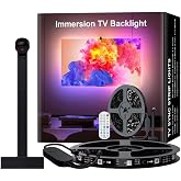 Amber LED Ambilight TV Arkası Şerit Led 5 Metre, Kameralı Ekran Renk Senkronizasyonu, RGB-IC Akıllı Ambiyans Aydınlatma, App/