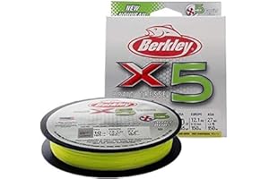 Berkley X5 Braided Fishing Line - Strong 5 Strand Braid Line for Saltwater and Freshwater Fishing
