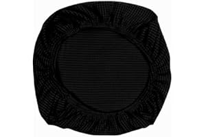 Yikko Elastic Stretch Spandex Chair Seat Covers Slipcovers Washable fit for Office Chairs,Dining Room Chairs,Bar Wedding Party Decor (1, Black)