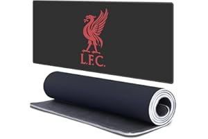 Head Case Designs Officially Licensed Liverpool Football Club Liverbird Black Graphics 37.4 x 15.75 x 0.16 inches (900 x 400 mm) - XL Gaming Office Desk PC Keyboard Mouse Mat Pad