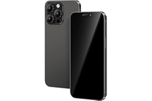 FufoneUS Display falso giocattolo telefono cellulare metallico modello replica non funzionante 1:1 telefono per telefono 15 Pro giocattolo falso telefono cellulare (Fur 15 Pro nero schermo nero)