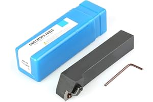 FDIT MWLNR2525M08 Portautensile per tornitura CNC in acciaio al tungsteno + chiave, codolo utensile 25x25mm, per macchine utensili, tornio