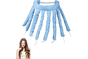ZHIHUITL Heatless Curling Rod,Octopus Heatless Curling Rod Headband,Soft No Heat Hair Curlers,No Heat Wave Hair Curlers Styling Tools,for Overnight DIY Hair Styling Tools (blue)