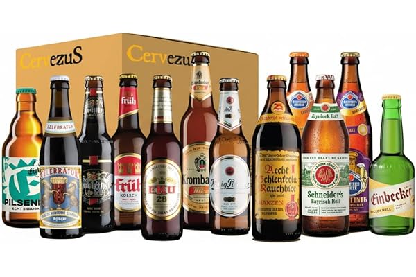 Cervezas Alemanas (Pack 12 variedades) - Cerveza Alemana - Pack Cervezas Alemana - Cervezas del Mundo Regalo - Pack Cervezas del Mundo Regalo - Cervezas del Mundo - Regalo Cervecero - Cerveza Regalo