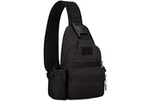 BAIGIO Mochila Cruzada para Hombro Bandolera Mochila Táctical Mochila de Pecho Mochila de Hombro Estilo Militar Impermeable para Pescar Caza Correr Senderismo Ciclismo Camping