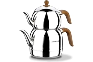 Korkmaz Caydanlik Takimi - Teiera in acciaio INOX, 4 pezzi