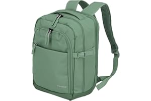 Travelite Handgepäck Rucksack, RyanAir Maße, KICK OFF, Laptop Rucksack 13 Zoll, Praktischer Rucksack mit Dehnfalte + Aufsteckfunktion, 40 cm, 20-23 Liter