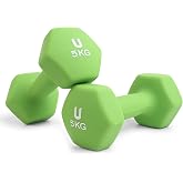 unycos - Non-slip Neoprene Dumbbells 1-10 kg for Fitness | With neoprene coating, comfortable grip and exercise e-book for st