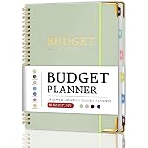 Budget Planner - Monthly Budget Book with Expense Tracker Notebook, 7.2" x 10", Undated Financial Planner＆Bill Organizer to M