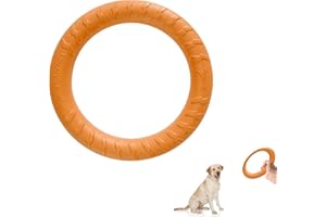 QEEROYO Anello fitness per cani, frisbee, anello per cani di taglia piccola, media e grande (18 cm)