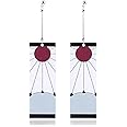 Earlyad Demon Slayer Orecchini Kamado Tanjirou, Nessun tipo di metallo, Stud Anime Fan Cosplay Prop Cartoon Acrilico Accessor
