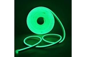 N/C Wisada LED Neon Light, 2835 3M 5V 120 LEDs IP67 USB Light Strip impermeabile, con cavo di alimentazione interruttore a pulsante bianco (senza alimentatore), adatto per illuminazione interna/esterna