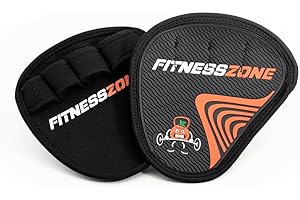 FITNESSZONE NUTRICIÓN - DEPORTE - SALUD FitnessZone Guantes Gimnasio Hombre Mujer - Grip Pad Transpirable y Cómodo - Mejora tu Agarre - Guantes sin Dedos Hombre y Mujer - Prácticos y Fáciles de Poner - Neopreno