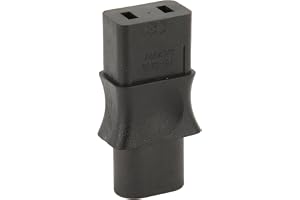 IEC320 C8 Till C9 Adapter Strömomvandlare, 6A, 1500W, Enkel Struktur, PVC-plastskal, Lämplig för Bärbara Datorer och Mer