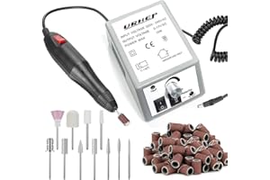 URHELP Electric Nail Files Professional Nail Drill Machine Manicure Set Acrylic Nail Gel Polish Remover Electric Nail Drill Pedicure Kit