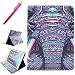 Produktbild iPad 2/3/4 Fall, jcmax Schutz Cover neu Premium Flip Klappbar Slim Seite PU Leder Wallet Case Smart Cover mit Ständer Funktion und Kartenschlitzen für Apple iPad 2/3/4, Bonus mit One Stylus