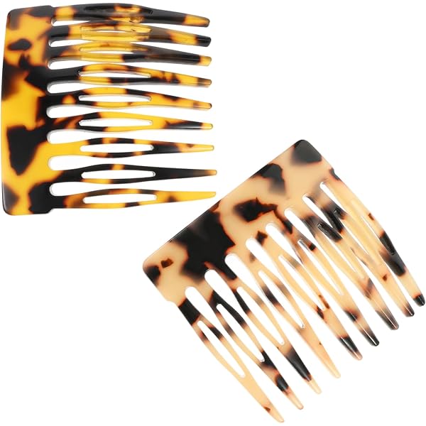 FRCOLOR 2 Französische Seitenkämme – Minimalistisches Design, Perfekt Für Hochsteckfrisuren & Besondere Anlässe