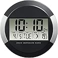 Hama DCF PP-245 Wireless Wall Clock, Black/White, One Size
