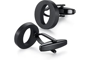 HONEY BEAR 1 Paar Herren Edelstahl Manschettenknöpfe Hochzeit Cufflinks Manschettenknopf Silber Buchstabe,MEHRWEG