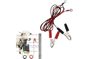 Topyond 2pcs Connettori per Filo Elettrico per Recinzioni, Giunzione per Fili da Pascolo, Cavo di Connessione 6mm per Sistemi di Recinzione Agricoli, Clip per Installazione e Collegamento
