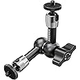 NEEWER 5.9"/15cm Adjustable Friction Magic Arm with 1/4" Screw on Both Ends, Compatible with SmallRig Cage, Flash/LED Light/Microphone/Monitor/SuperClip, Max Load 4.4lb/2kg, ST15
