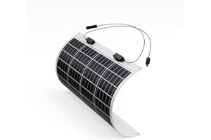 Renogy Extrem Flexibles, monokristallines Solarpanel. 50W Flexible schwarz