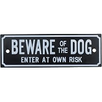 Cartello Plastica Rigida – Dogs Running Free, Please Do Not Enter – 150x100 Mm - 3