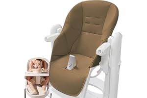 YOUANY Housse Chaise Haute Pour Bébé,Housse En Cuir PU Pour Chaise De Salle À Manger Pour Bébé,Coussin Chaise Haute Bébé,Multifonctionnelle Housse Siège Souple Convient À La Chaise Haute Peg Perego Tatamia