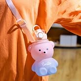 SAFESTORE Smile Ayıcık Model &Ouml;ğrenci Su Matarası &Ouml;ğrenci Su Şişesi Suluk 800 ml Bpa I&ccedil;ermez Matara Suluk