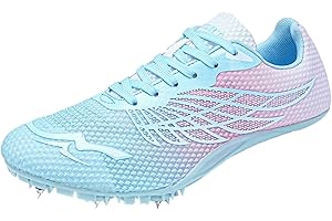 ZHENSI Leichtathletik-Schuhe Herren Damen Spikes Sprint-Schuhe Atmungsaktiv Für Laufen Rennen Springen