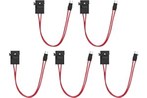 RAGUSO Heavy Duty Wire Extension, Mini Tip Direct Replacement 5Pcs Regular Car Fuse Holder Connector Compact for Automotive Circuit(ACK S 10.9mm)