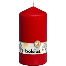 Spaas Stumpenkerze Rot – 80/200 Mm, Ca. 100 Stunden Brenndauer, Ohne Duft, Tropfsicher