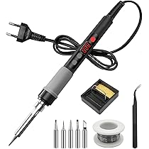 BILIPLE Saldatore Kit, 90W Saldatura A Stagno Professionale Con 5 Punte - Foto 8