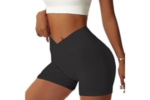 BOVLDEMT Cycling Shorts Women Crossover Gym Shorts with Pockets Ultra-Thin for Summer