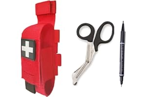 GZWER Tactical Tourniquet Pouch Holder TQ Tourniquet Case & Trauma Medizinische Schere Tasche