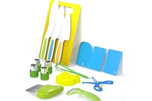 Doahurry 17 noży dziecięcych, zestaw noży do cięcia dla dzieci, zestaw noży dla dzieci, zestaw noży dla dzieci od 2 lat, noże dla dzieci od 2, 3, 4, 5, 6 lat