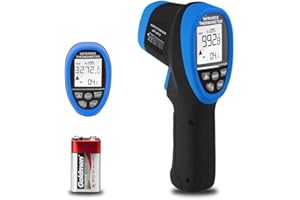 AOPUTTRIVER Termómetro Infrarrojo Láser AP-3272B Pistola de Alta Temperatura -50 ℃ ~ 1800℃（-58℉ ~ 3272℉）Pirómetro con D:S=50:1 MAX/MIN/AVG Retención de Datos Luz de Fondo Apagado Auto（Batería Incluida）