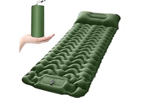 Goomp Esterilla Camping,Ultraligera Inflabl Acampada Colchoneta Colchoneta de Camping Inflable Ultraligera para Mochileros,Senderismo,Tienda de Campaña,Viajes