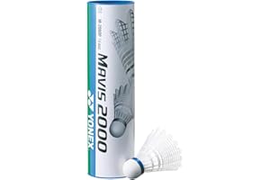 YONEX Mavis 2000 - Volantes de bádminton (Tubo de 6), 79-Fast-Red