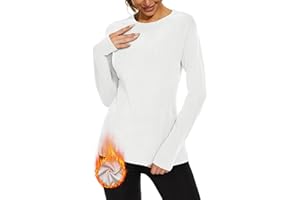 WOWENY Thermo Oberteil Damen Rollkragenpullover Fleece Shirt Langarm Thermounterwäsche extra warm Dralon Unterhemd Langarmshirt leicht Skiunterwäsche Wandershirt