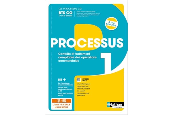 Processus 1 - Contrôle et traitement comptable des opérations commerciales - BTS CG 1re et 2e années - Coll. Les Processus CG